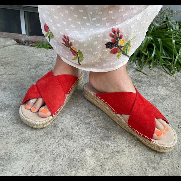 David Tyler Betty Espadrille cross front  sandal, size 40 - Picture 4 of 8